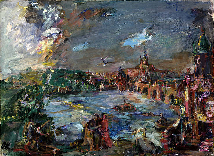 Oskar Kokoschka 1886 – 1980
„Prag Nostalgia”, 1938
Öl auf Leinwand, 56 x 67 cm
Scottish National Gallery of Modern Art, Edinburgh